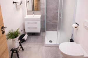 Koupelna v ubytování Villa Xaxat