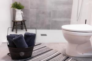 Koupelna v ubytování Villa Xaxat