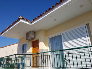 A balcony or terrace at Apartman Porto Blue Lux