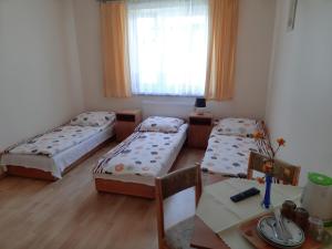 Postel nebo postele na pokoji v ubytování Rodzinna Przystań