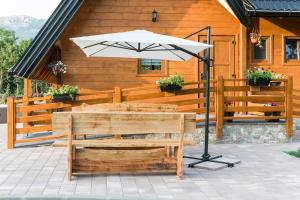 Patio alebo iná vonkajšia časť ubytovania Wood Fairy