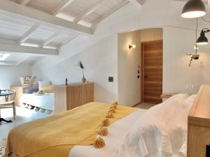 a bedroom with a large bed in a room at Santa Lucia Maccarese - Residenza Agricola in Maccarese