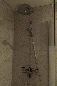 eine Dusche mit Duschkopf im Bad in der Unterkunft Sal, Terra e Mar in Aveiro