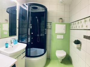 Kúpeľňa v ubytovaní Chata Barborka, apartmán 8