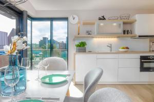 Η κουζίνα ή μικρή κουζίνα στο Ankerplatz Heiligenhafen +11 φωτογραφίες