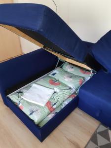 Postel nebo postele na pokoji v ubytování Apartmán Horní Lipová č. 3