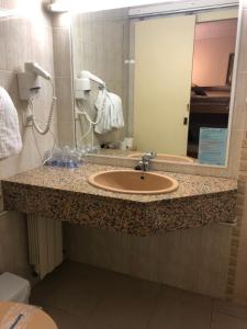 Koupelna v ubytování Hotel Claramar