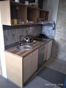 Kjøkken eller kjøkkenkrok på Agave apartments