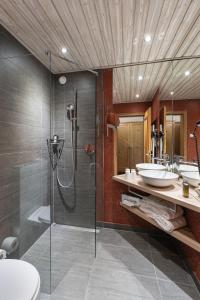Kúpeľňa v ubytovaní Landhaus Ager