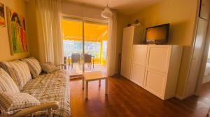 TV a/nebo společenská místnost v ubytování Apartamento Monte Lourido