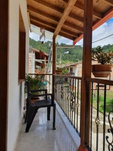 Balkón nebo terasa v ubytování Villa del Socorro