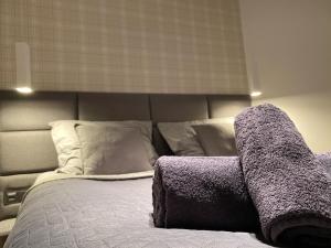 Posteľ alebo postele v izbe v ubytovaní Apartament Opieszyn 16