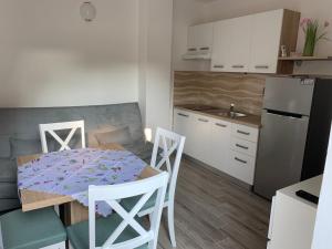 Kuchyň nebo kuchyňský kout v ubytování Apartments Vasilić