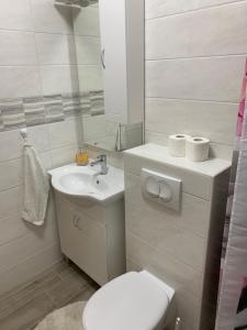Koupelna v ubytování Apartments Vasilić