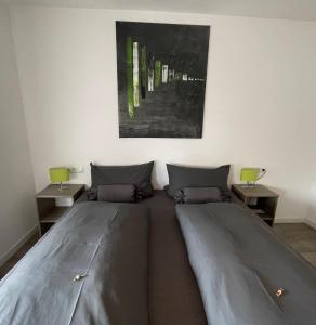 Postel nebo postele na pokoji v ubytování Hotel Hegemann garni