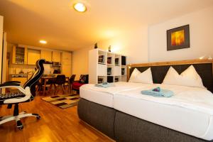 Posteľ alebo postele v izbe v ubytovaní Appartements in Graz beim LKH