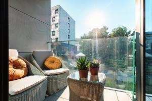 Zdjęcie z galerii obiektu SASKI apartament PREMIUM Unia Art Residence HOME & SPA CENTER "best view" w mieście Lublin