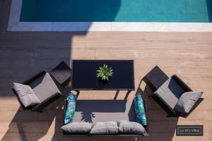 Posezení v ubytování La Vita Villas