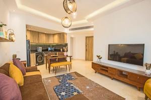 מטבח או מטבחון ב-OSKENA Azzurra Sahl Hasheesh Hurghada