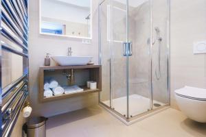 Koupelna v ubytování Hotel Jitřenka