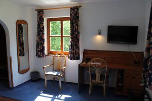 TV a/nebo společenská místnost v ubytování Hotel Höfler B&B