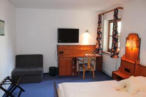 TV a/nebo společenská místnost v ubytování Hotel Höfler B&B