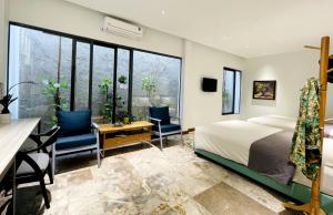 Posezení v ubytování Côn Đảo House