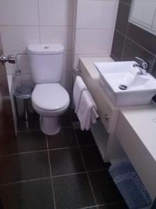 Koupelna v ubytování Astron Hotel