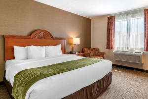 Un pat sau paturi într-o cameră la Comfort Inn Williamsport +21 fotografii