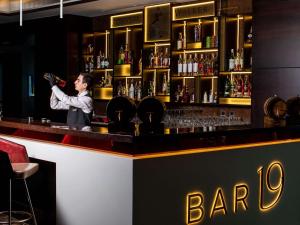 Lounge nebo bar v ubytování Fairmont Baku, Flame Towers + 37 fotografií