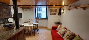A seating area at Casa Enea