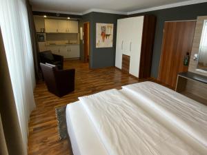 Kuchyň nebo kuchyňský kout v ubytování ZUM ZIEL Hotel Grenzach-Wyhlen bei Basel