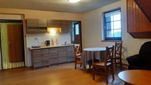 Kuchyň nebo kuchyňský kout v ubytování Budha Apartmá + 14 fotografií