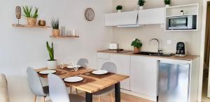 Kuchyň nebo kuchyňský kout v ubytování Casa Tulum