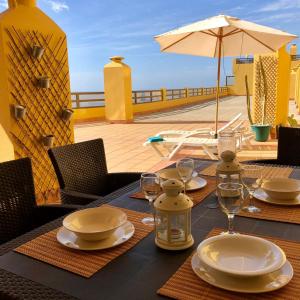 En balkon eller terrasse på Aguamarina 605