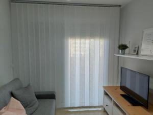 TV a/nebo společenská místnost v ubytování RESIDENCIAL LAS PALMERAS