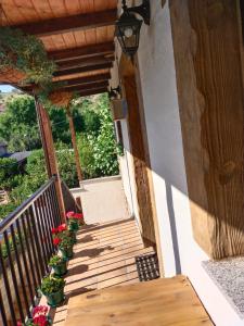 Balkón alebo terasa v ubytovaní La casita de la señora María