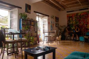 Posezení v ubytování Hostalito Casa Alebrije