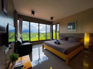 TV a/nebo společenská místnost v ubytování Krin Resort