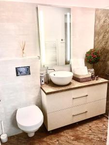 Kupatilo u objektu Reea`s Apartment in Sibiu