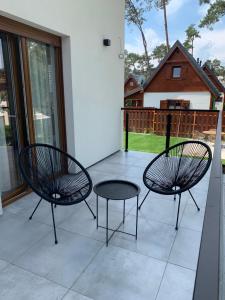 Patio lub wspólna przestrzeń na świeżym powietrzu w obiekcie Na Wczasowej - Apartamenty