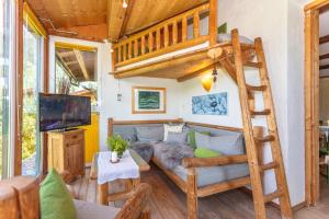Posezení v ubytování Ferienwohnung Maisonette Höttl