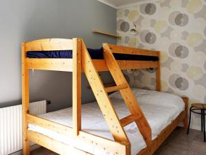 a set of bunk beds in a room at 2 person holiday home in STR MSTAD in Strömstad