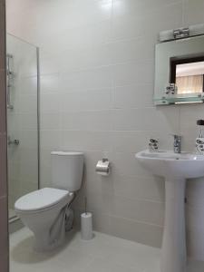 Koupelna v ubytování Hotel Edelweiss