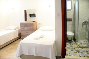 Koupelna v ubytování Gumbet Hotel