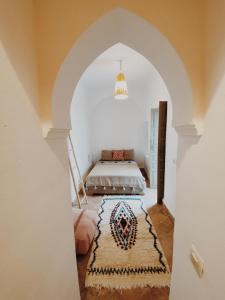 Postel nebo postele na pokoji v ubytování Private house Riad Arlette exclusive