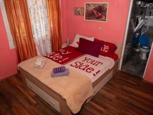 Postel nebo postele na pokoji v ubytování Dravski raj