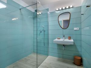 Koupelna v ubytování Apartmány Velká Morava