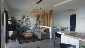 Posezení v ubytování Magnifique T3 DUPLEX Vue Panoramique Golfe Ajaccio