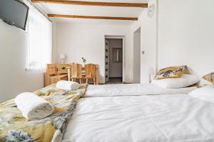 Posteľ alebo postele v izbe v ubytovaní Apartament Dwie Doliny